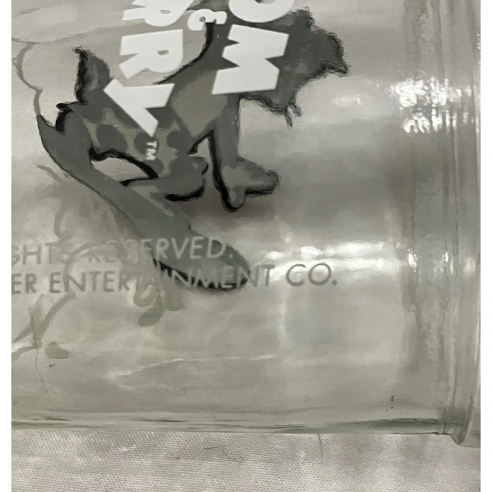 Tom & Jerry Welch’s Drinking Glass Tom Surfing Waves 1990 Jelly Jar VTG Cartoons